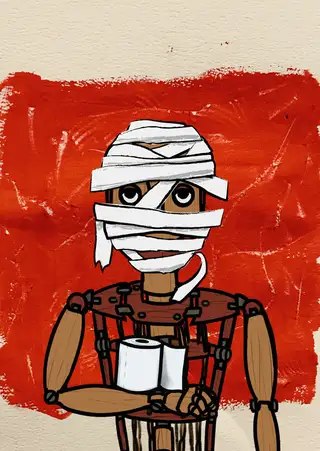 I Give Up — Hashmask #7974, Mummy Mask Subtype
