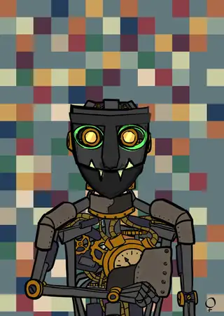 Mark Zuckerberg — Hashmask #6428, Metal Mask Subtype