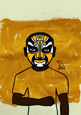 Akh — Hashmask #8127, Pagoda Mask Subtype