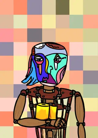 The Golden Ratio — Hashmask #8144, Pixel Background