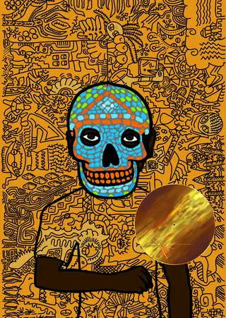 Hashmasks #8200 — Hashmask #8200, The Golden Record Set