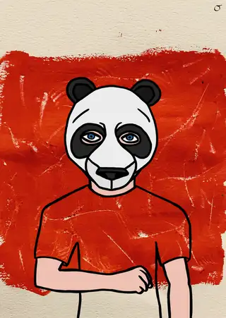 Xi Jinpooh — Hashmask #8221, Panda 2 Mask Subtype