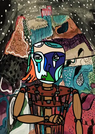 The Last Marionette — Hashmask #8536, Liquid Mask Subtype