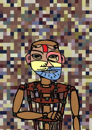 Number 666 — Hashmask #8557, Stratum Mask Subtype