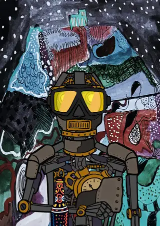 Omega — Hashmask #8593, Diver Mask Subtype