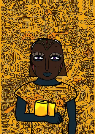 SHE DREAMS IN COLORS — Hashmask #6480, Bari Mask Subtype