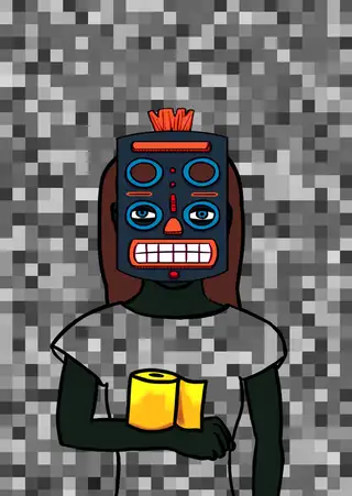 Karim Benzema — Hashmask #8887, Grebo Mask Subtype