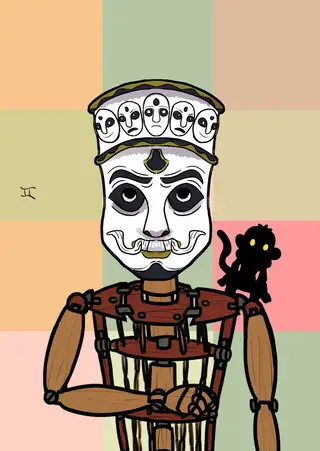 Cardi B — Hashmask #8948, Pixel Background