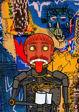 Divine — Hashmask #8972, Street Art Background