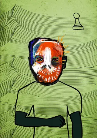 RUN IT BACK TURBO — Hashmask #9049, Waves Background