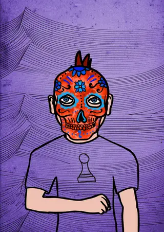 Padre — Hashmask #9095, Muertos Mask Subtype