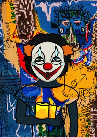 Clown Queen — Hashmask #9197, Clown 1 Mask Subtype