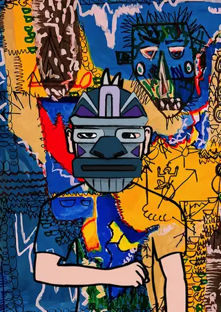 Marin Mersenne — Hashmask #9571, Fire Mask Subtype