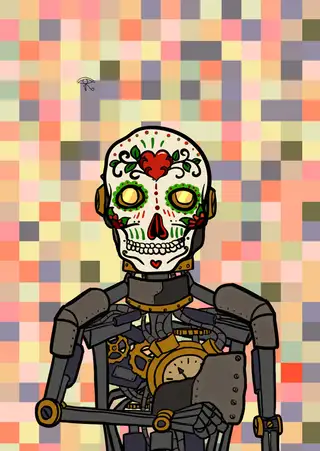 Horus ex machina — Hashmask #9579, Corazon Mask Subtype