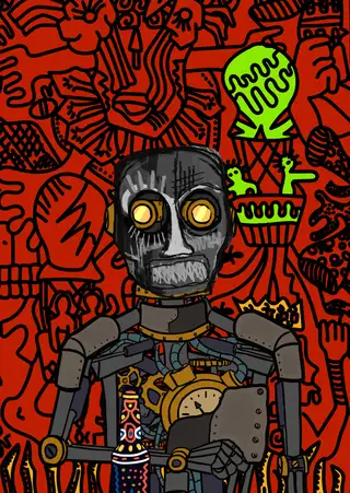 DMA — Hashmask #9773, Palimpsest Mask Subtype