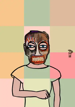 I Am Normal — Hashmask #9982, Palimpsest Mask Subtype