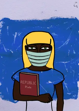 Axiothea of Phlius — Hashmask #10036, Medical Mask Subtype