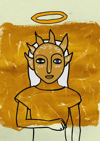 Berlin — Hashmask #6247, Expressionist Background