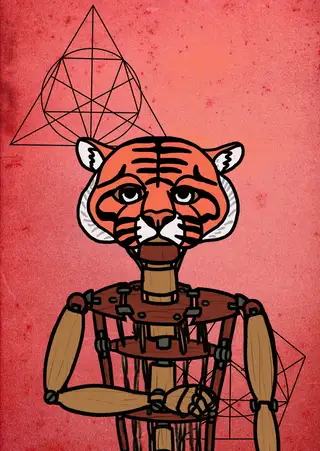 Satamoto Picasso — Hashmask #10274, Tiger 1 Mask Subtype