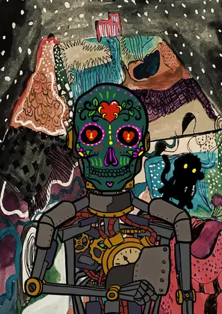 El Chupacabra — Hashmask #10561, Enamorado Mask Subtype