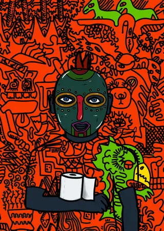 The lizard brain — Hashmask #10566, Oorun Mask Subtype