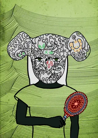 Stateira — Hashmask #10639, Symmetrical Mask Subtype