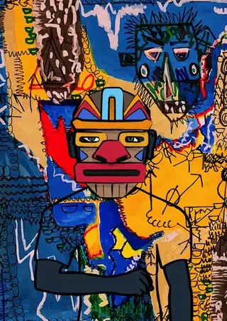 feels guy — Hashmask #10716, Fire Mask Subtype