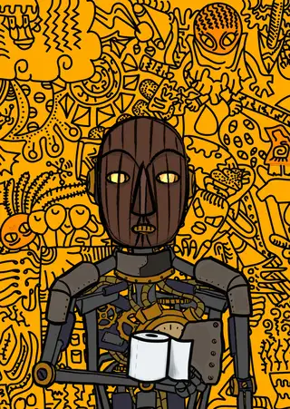 Chocolate Rain — Hashmask #10760, Wood Mask Subtype