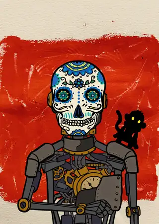 Santa Muerte — Hashmask #10797, Flores Mask Subtype