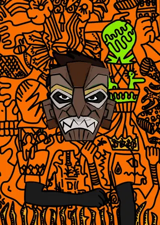 Khabib — Hashmask #11186, Sea Mask Subtype