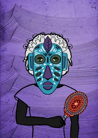 Bitmex and Coconuts — Hashmask #11416, Tsakiya Mask Subtype