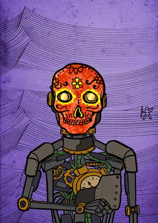 Merlin — Hashmask #11439, Muertos Mask Subtype