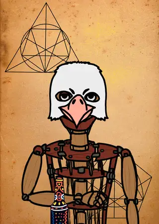 Birra — Hashmask #11551, Eagle Mask Subtype