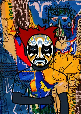 Joel Embiid — Hashmask #11697, Warrior Mask Subtype