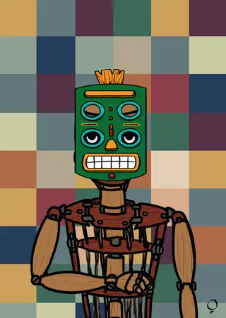 Venus Rising — Hashmask #11749, African Mask