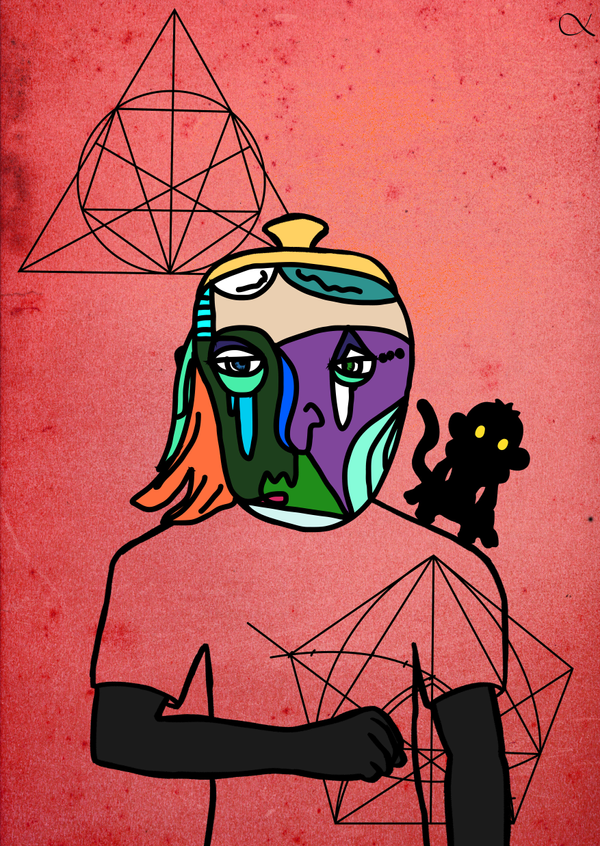 The Crypto Monk — Hashmask #11842, Shadow Monkey Item