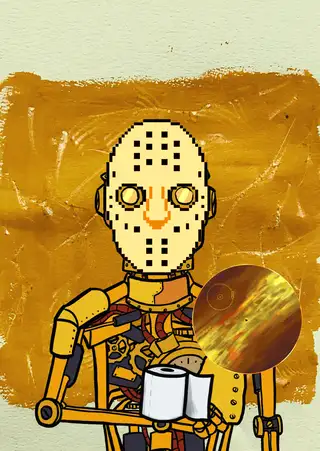 Hashmasks #12877 — Hashmask #12877, The Golden Record Set