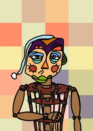Bored Ape Yacht Club — Hashmask #13083, Triangle Mask Subtype