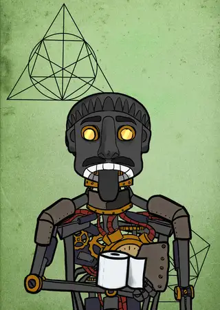 Valuables BY CENT — Hashmask #13189, Davinci Background
