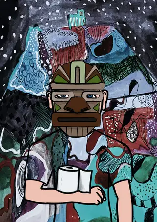 Calvin Ayre — Hashmask #13380, Hawaiian Mask