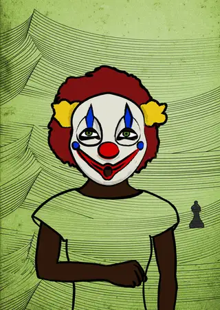 Chessy the Clown — Hashmask #13436, Chess Set