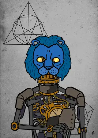 ralph waldo emerson — Hashmask #13881, Lion Mask Subtype