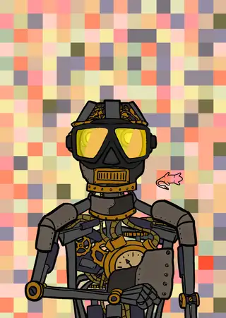 Clank — Hashmask #13882, Diver Mask Subtype