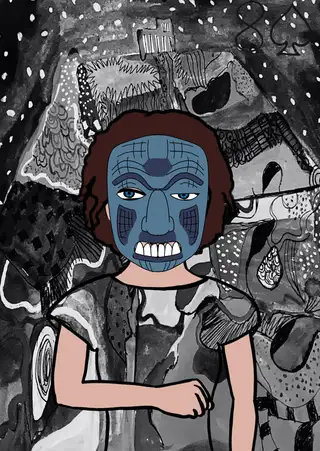 Eight Of Spades — Hashmask #14140, Cards Set