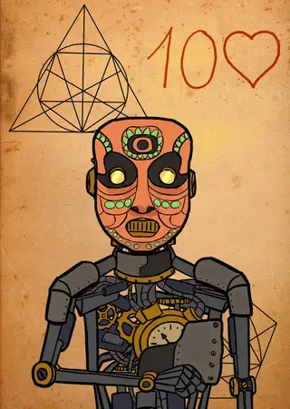 Perfect Love — Hashmask #14302, Cards Set