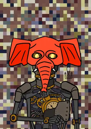 Super — Hashmask #14703, Elephant Mask Subtype