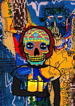 Toilet Paper Maximalist — Hashmask #14724, Mosaic Mask Subtype
