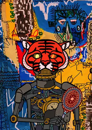 Machli — Hashmask #14878, Tiger 1 Mask Subtype