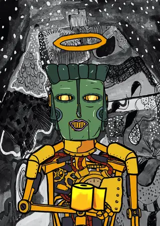 Olorun — Hashmask #7117, African Mask