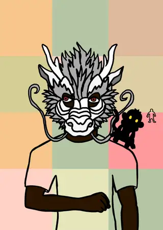 Monkey King — Hashmask #15253, Dragon Mask Subtype